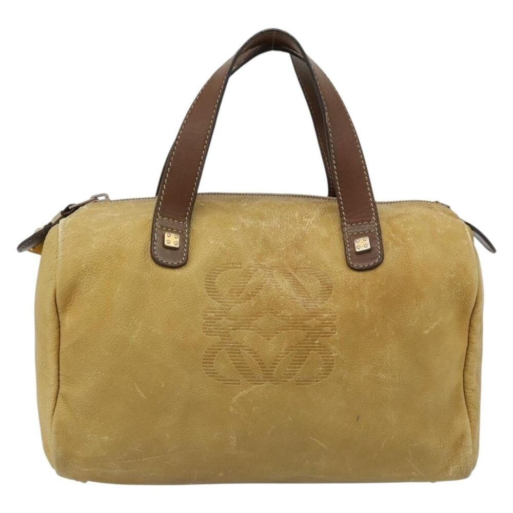 Loewe Anagram Leather Handbag Yellow